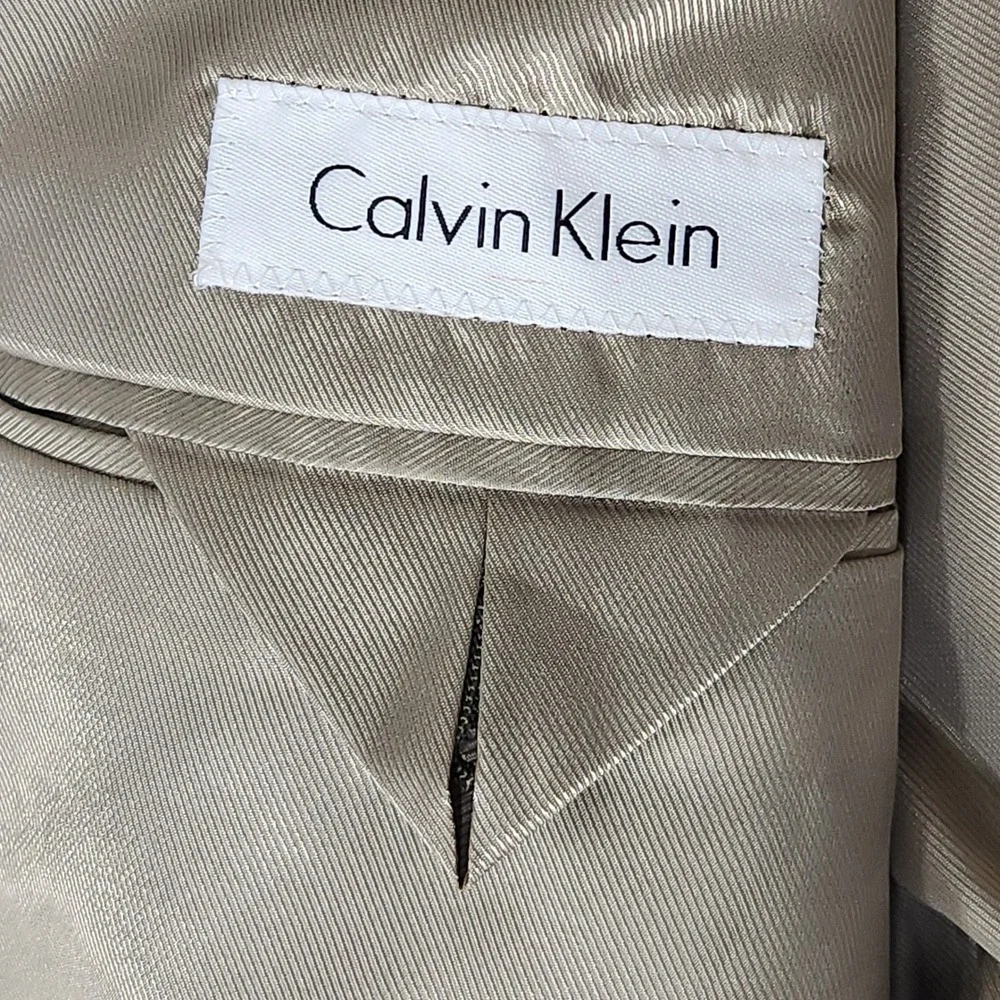 Calvin Klein Mens Brown Corduroy Blazer Sport Coat 48R 100% Cotton 2 Button